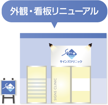 外観・看板リニューアル