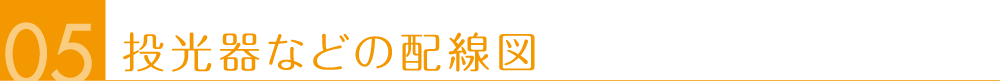 投光器などの配線図